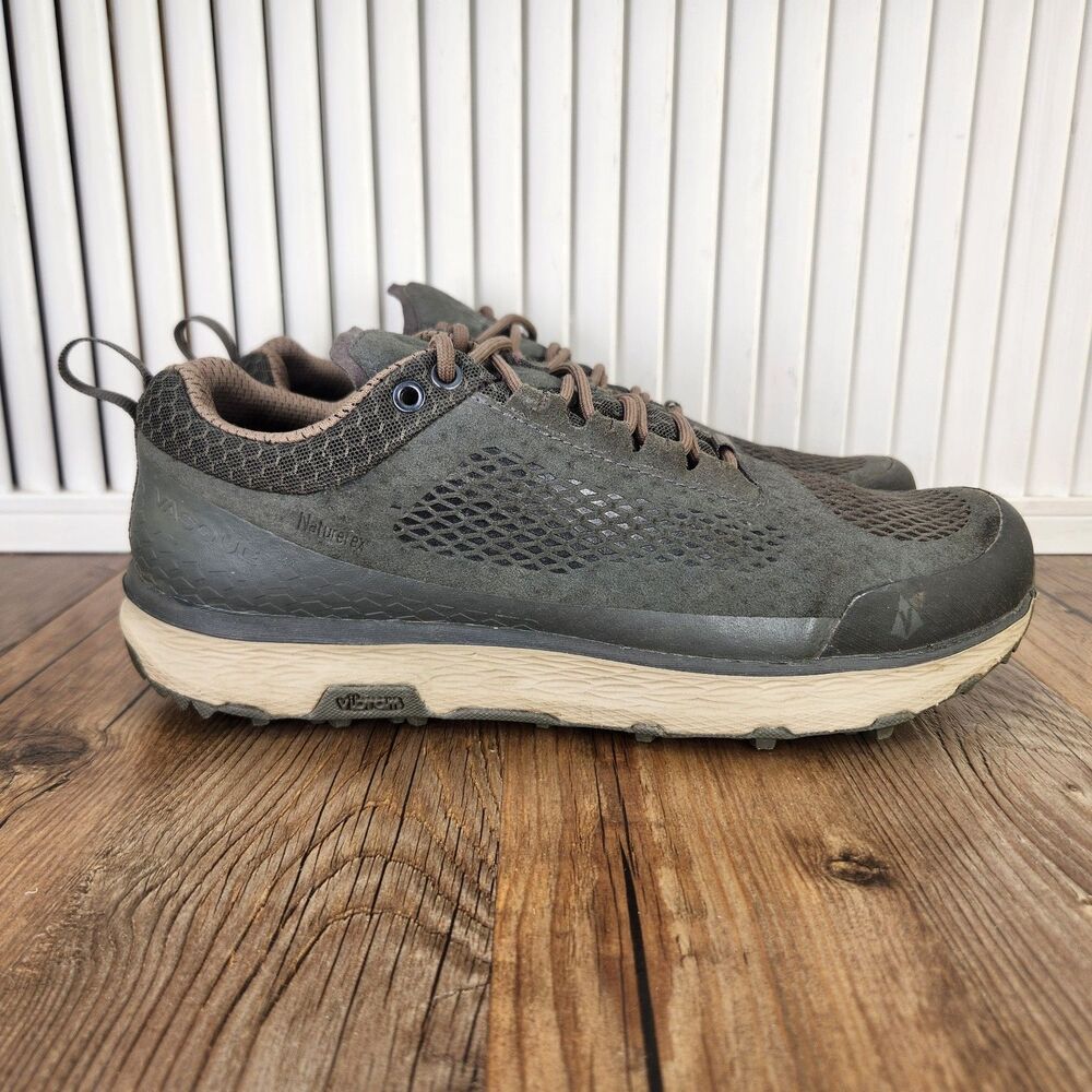 Vasque Breeze LT NTX Low Hiking Shoes Mens Sz 9 M Green Waterproof Vibram Trails